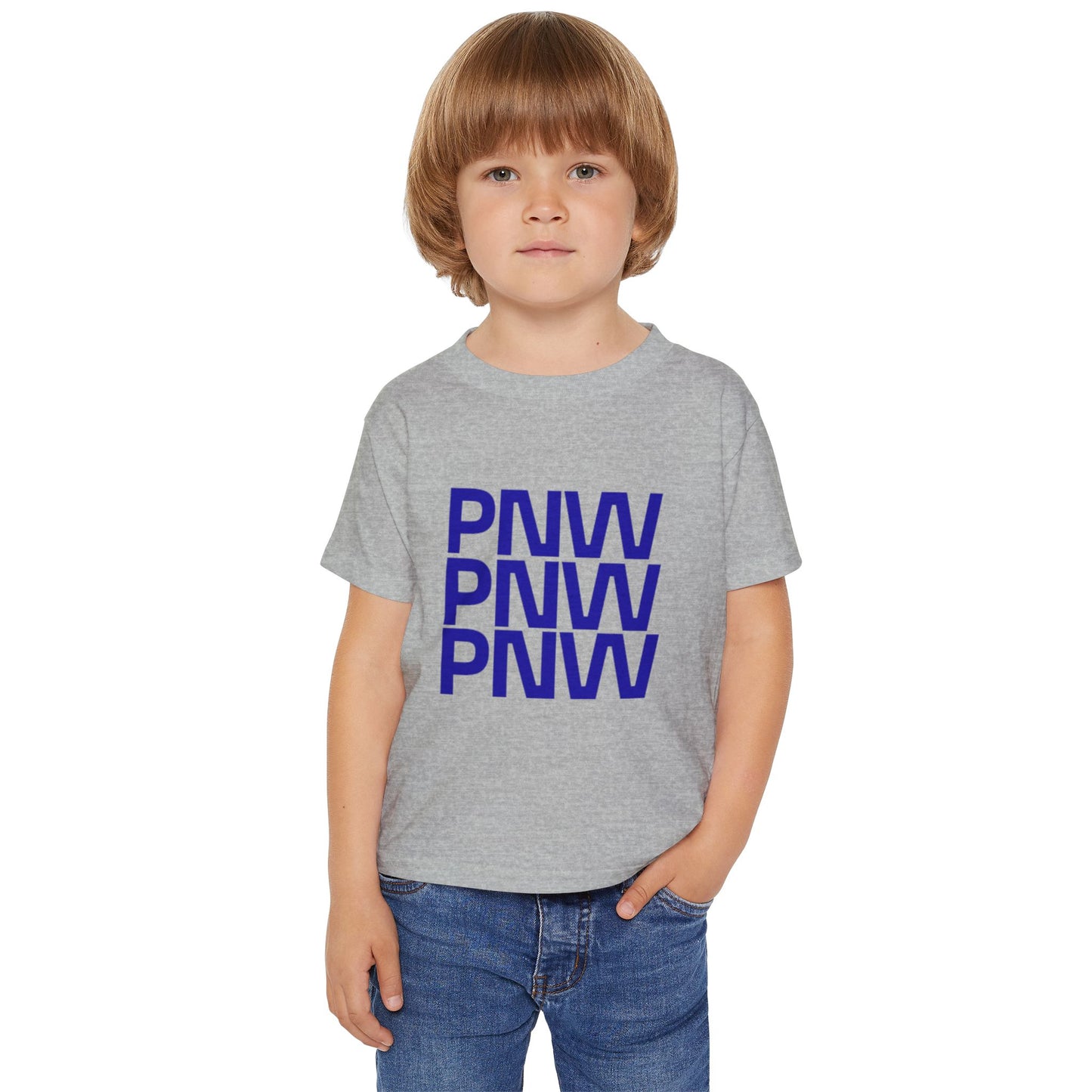 PNW Stacked Toddler T‑Shirt — Pacific Northwest Minimalist Kids Tee