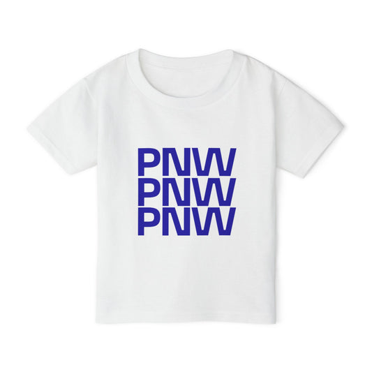 PNW Stacked Toddler T‑Shirt — Pacific Northwest Minimalist Kids Tee