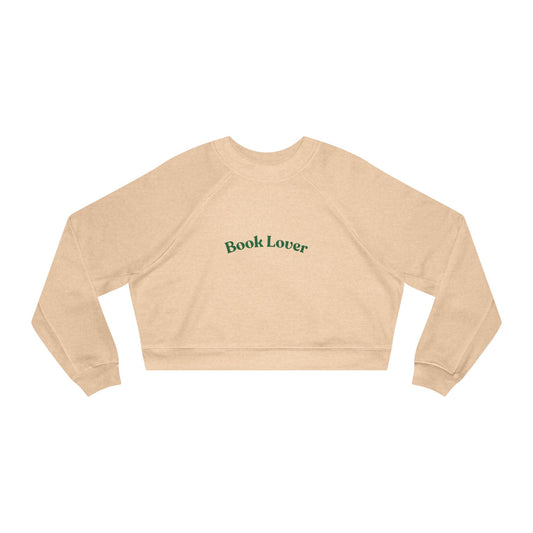 Book Lover Cropped Fleece Pullover