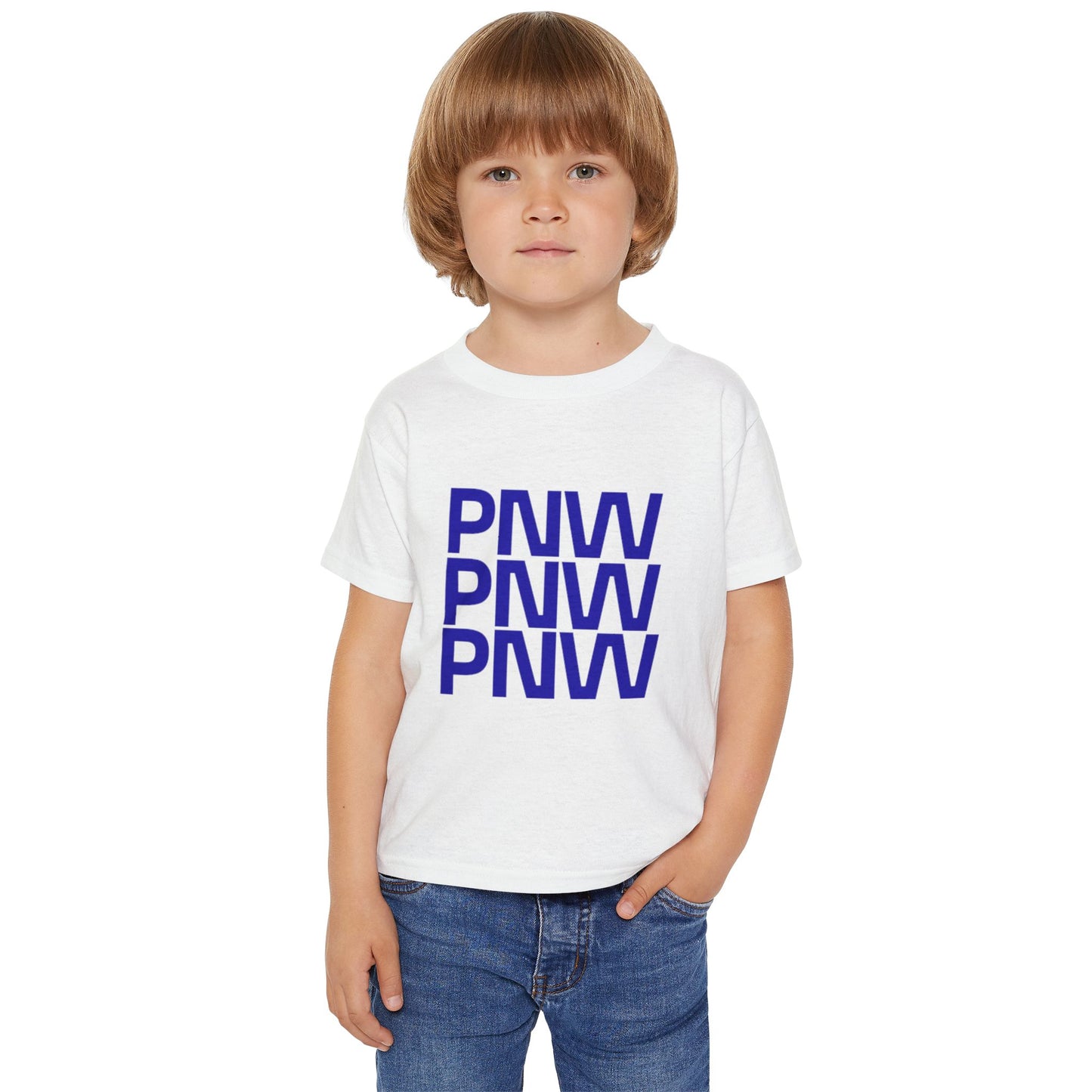 PNW Stacked Toddler T‑Shirt — Pacific Northwest Minimalist Kids Tee