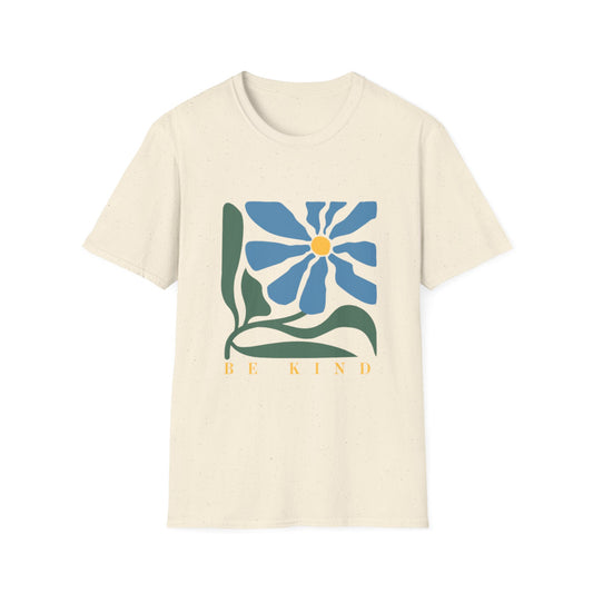 Be Kind Floral Unisex T-Shirt - Softstyle Tee for Everyday Comfort