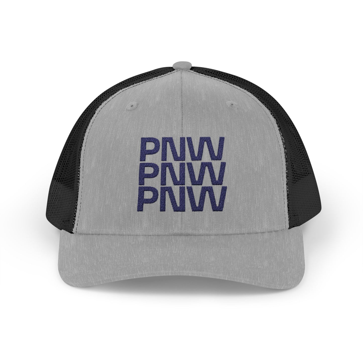 PNW Embroidered Snapback Trucker Cap for Outdoor Enthusiasts