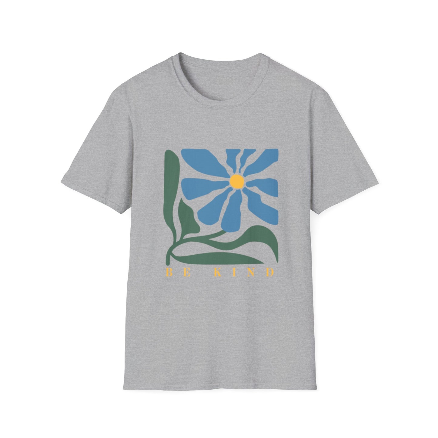 Be Kind Floral Unisex T-Shirt - Softstyle Tee for Everyday Comfort
