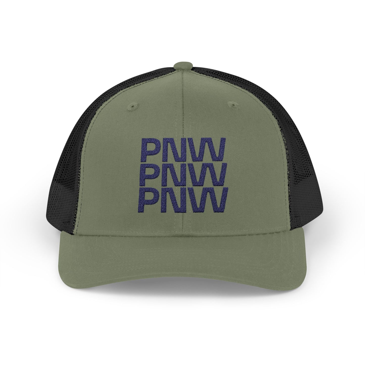 PNW Embroidered Snapback Trucker Cap for Outdoor Enthusiasts