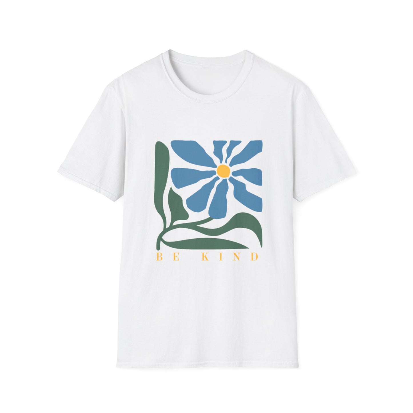 Be Kind Floral Unisex T-Shirt - Softstyle Tee for Everyday Comfort