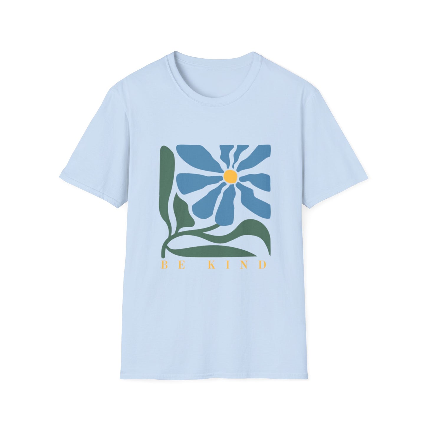 Be Kind Floral Unisex T-Shirt - Softstyle Tee for Everyday Comfort