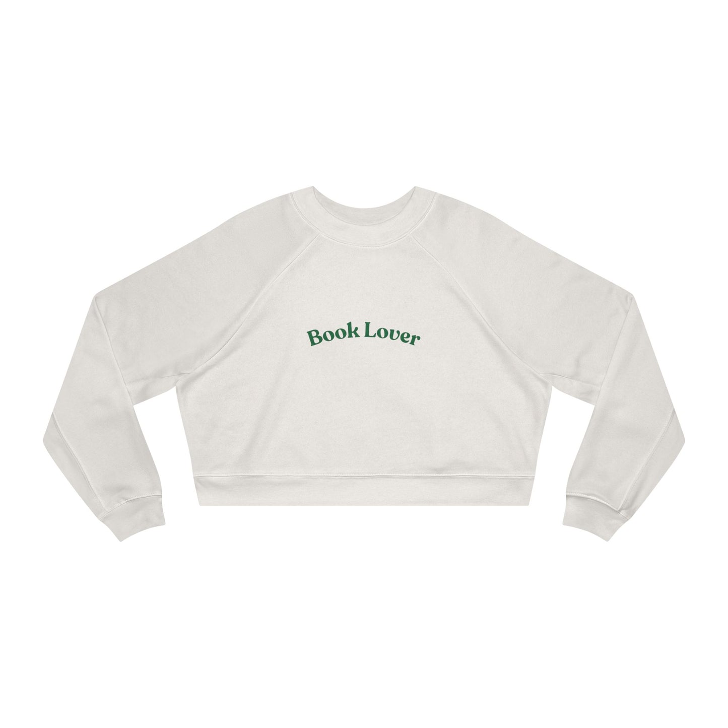 Book Lover Cropped Fleece Pullover