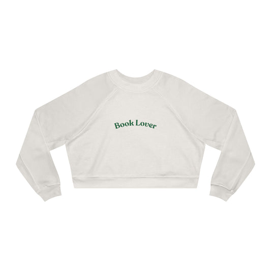 Book Lover Cropped Fleece Pullover